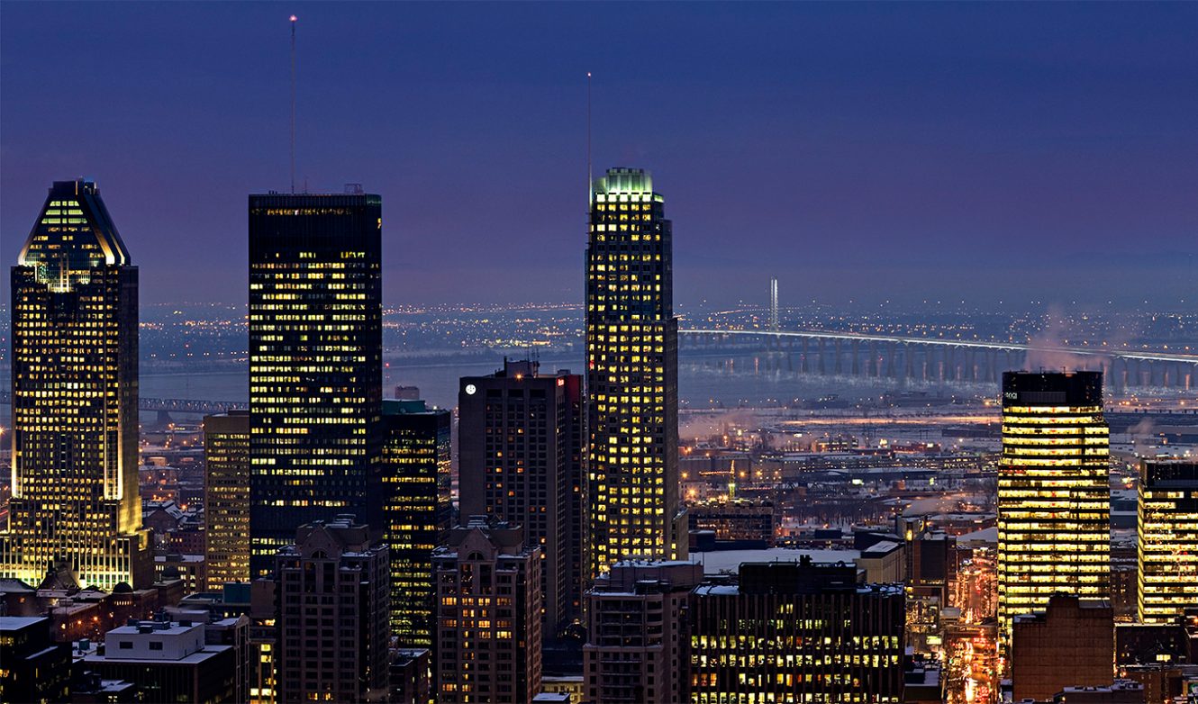 Montreal Skyline at night