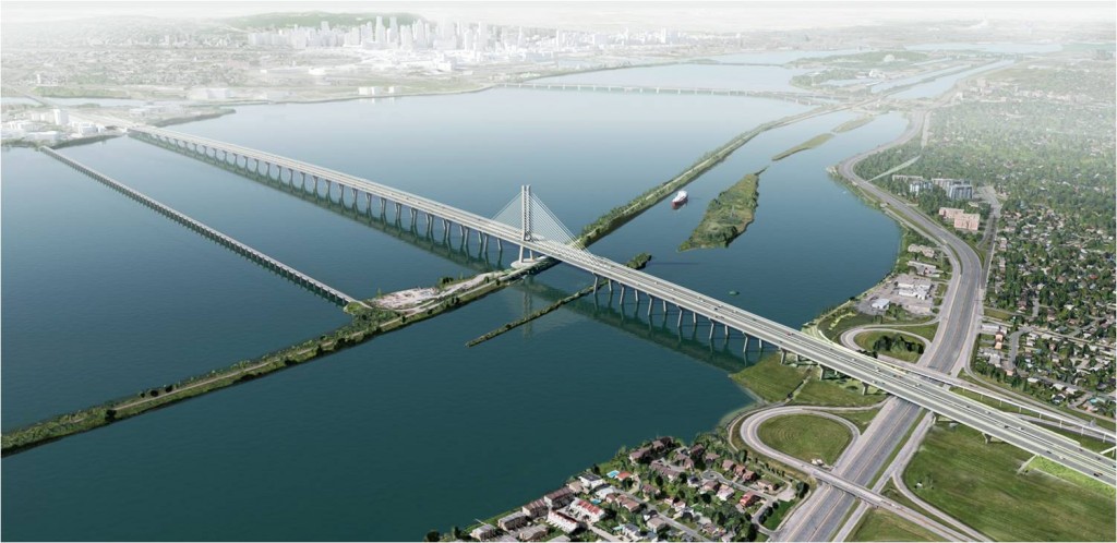 3D render of the New Champlain Bridge